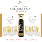 REFILL BUNDLE - IGEL BASE COAT - 8 OZ + 12 FREE 0.5 OZ BOTTLES