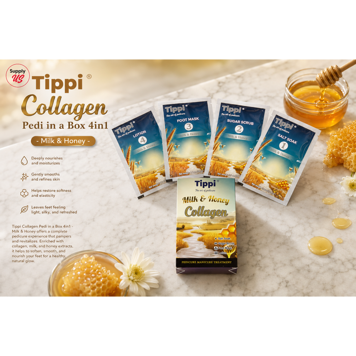 Tippi Collagen Pedi in a Box 4in1 - Milk &amp; Honey