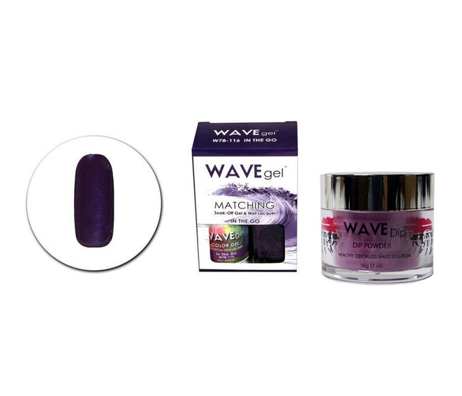 WAVEGEL 3IN1 MATCHING (GEL+LACQUER+DIP) - #116(W78116) IN THE GO Hover Image
