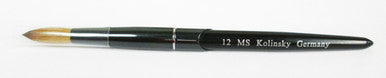 MS Kolinsky Germany Matt Black Acrylic Brush No.12