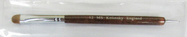 MS French brush Kolinsky England Red wood No.12