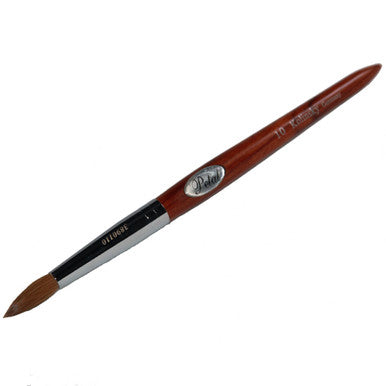 Petal Kolinsky Acrylic Nail Brush Red Wood 