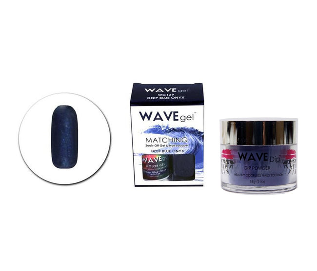 WAVEGEL 3IN1 MATCHING (GEL+LACQUER+DIP) - #129(WG129) DEEP BLUE ONYX Hover Image