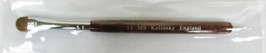 MS French brush Kolinsky England Red wood No.14