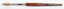 MS Kolinsky Germany Acetone Proof Red Wood Acrylic Brush No.14