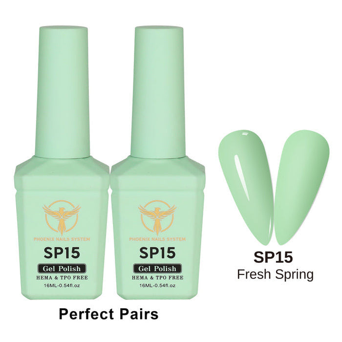 Phoenix Spring Gel Collection 24 Colors - Free Extra 24 Gels + 1 Color Book + Vali - FREE Mica Holder Rack - LIMITED TIME ONLY