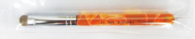 MS French Brush Kolinsky Germany Orange Marble No.16