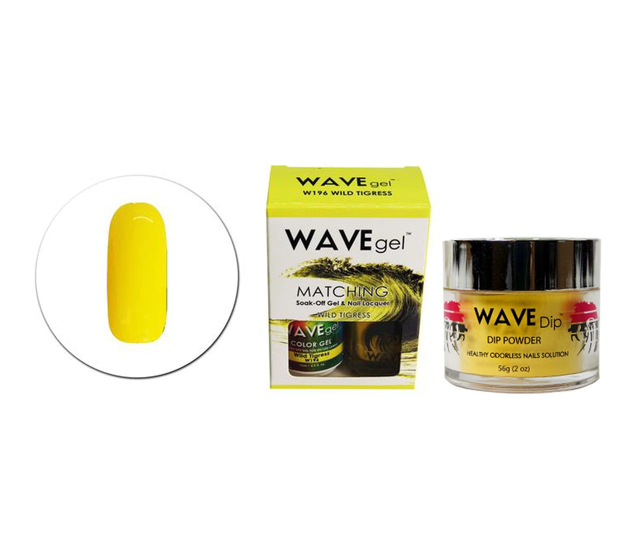 WAVEGEL 3IN1 MATCHING (GEL+LACQUER+DIP) - #196(W196) WILD TIGRESS