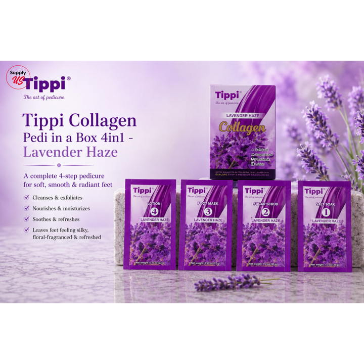Tippi Collagen Pedi in a Box 4in1 - Lavender Haze