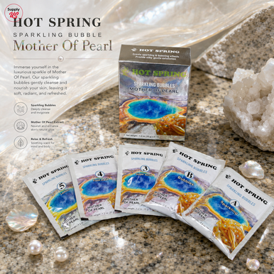 Hot Spring Sparkling Bubbles 5in1 Mother Of Pearl + Free Pedicure Liner