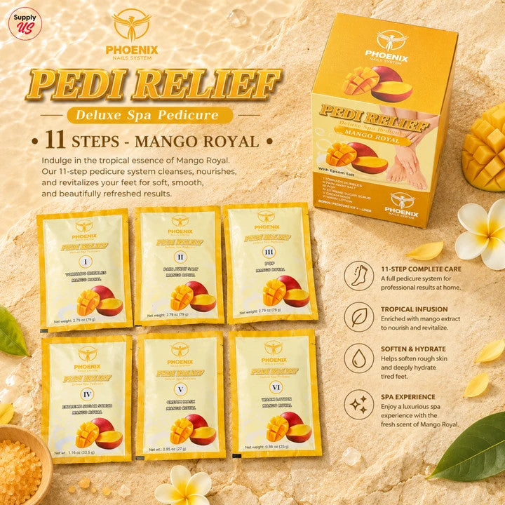 PHOENIX PAIN RELIEF PEDICURE 11 STEPS CASE OF 36 PACK