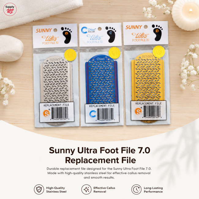 Sunny Ultra Foot File 7.0 Replacement File - Silve/Gold Hover Image