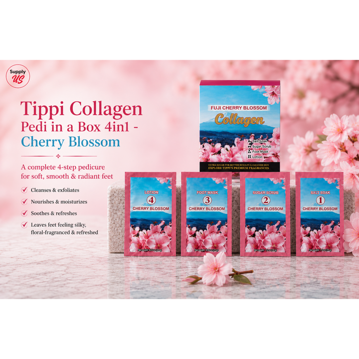 Tippi Collagen Pedi in a Box 4in1 - Cherry Blossom