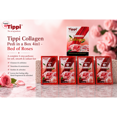 Tippi Collagen Pedi in a Box 4in1 - Bed of Roses