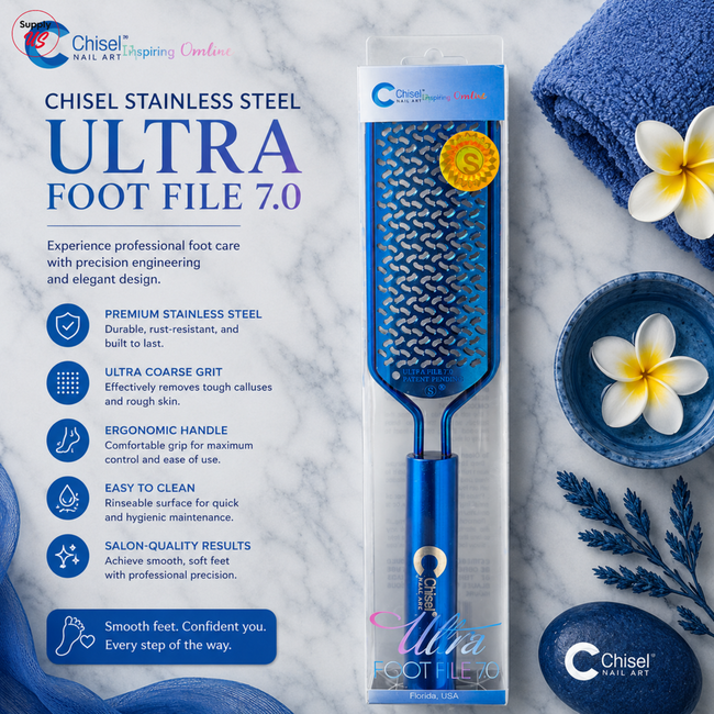 Chisel Stainless Steel Ultra Foot File 7.0 - Buy 5 Free 1 Hover Image