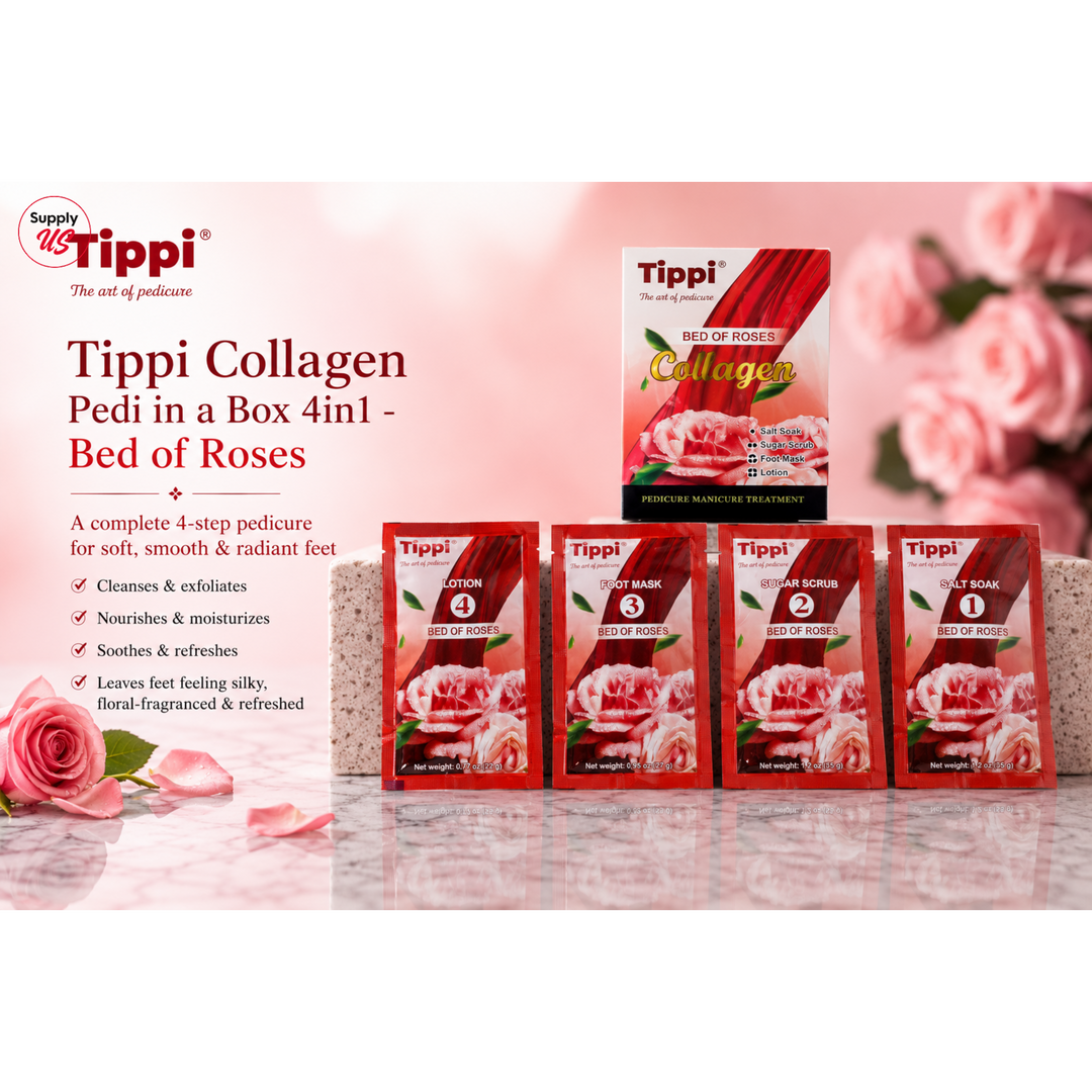 Tippi Collagen Pedi in a Box 4in1 - Bed of Roses