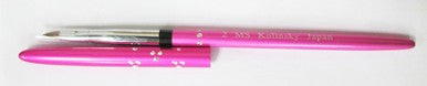 MS Kolinsky Japan Pink Aluminium 3D Brush No.2