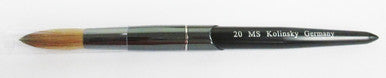 MS Kolinsky Germany Matt Black Acrylic Brush No.20