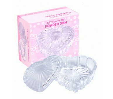 Crystal Heart Powder Dish