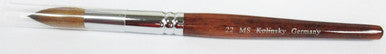 MS Kolinsky Germany Acetone Proof Red Wood Acrylic Brush No.22