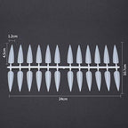 Nail Tip Color Chart 240 Pcs Long Sharp (Natural)