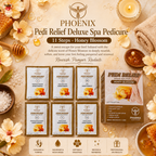 PHOENIX Pedi Relief Deluxe Spa Pedicure 11 Steps - Honey Blossom - BUY 10 FREE 1
