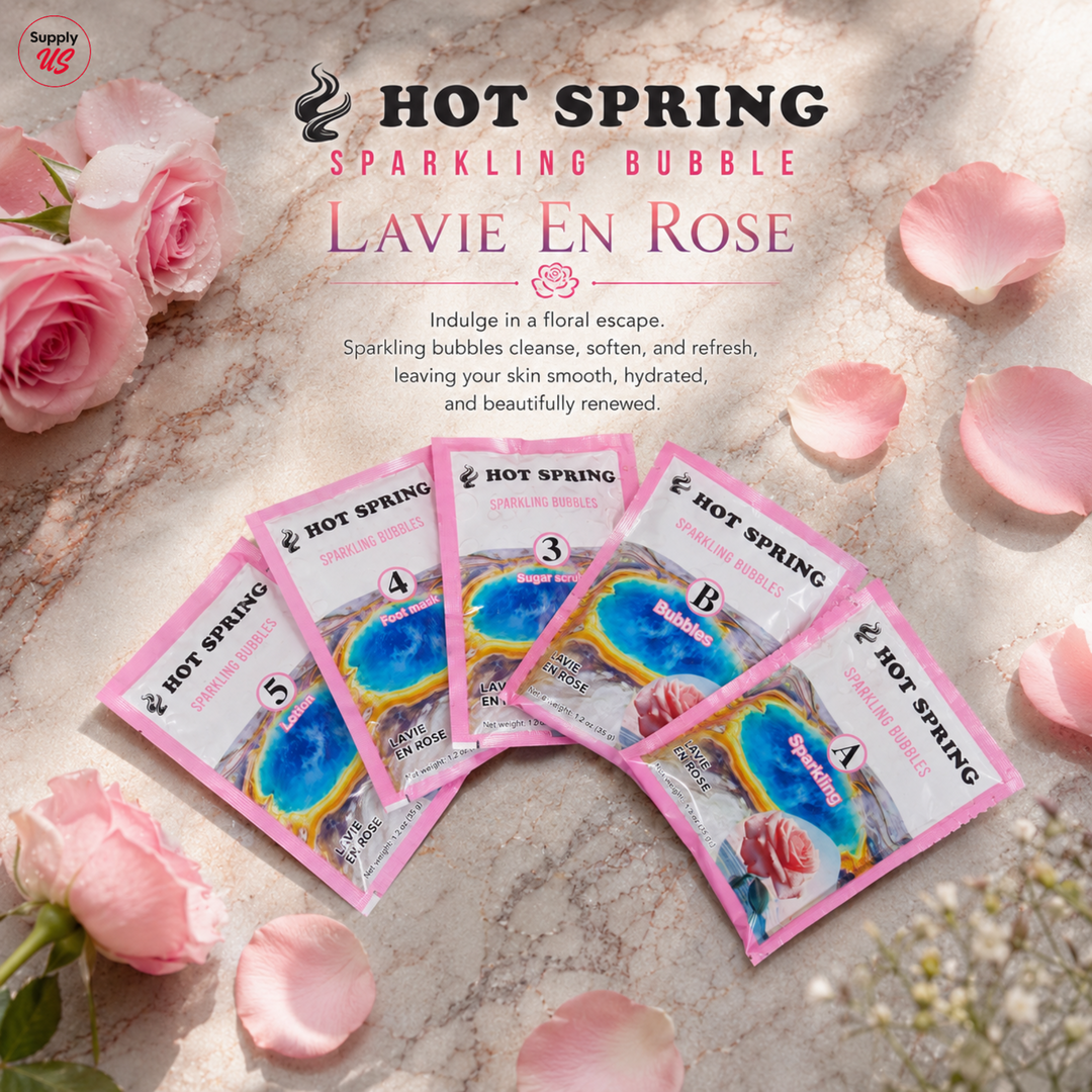 Hot Spring Sparkling Bubbles 5in1 Lavie En Rose + Free Pedicure Liner