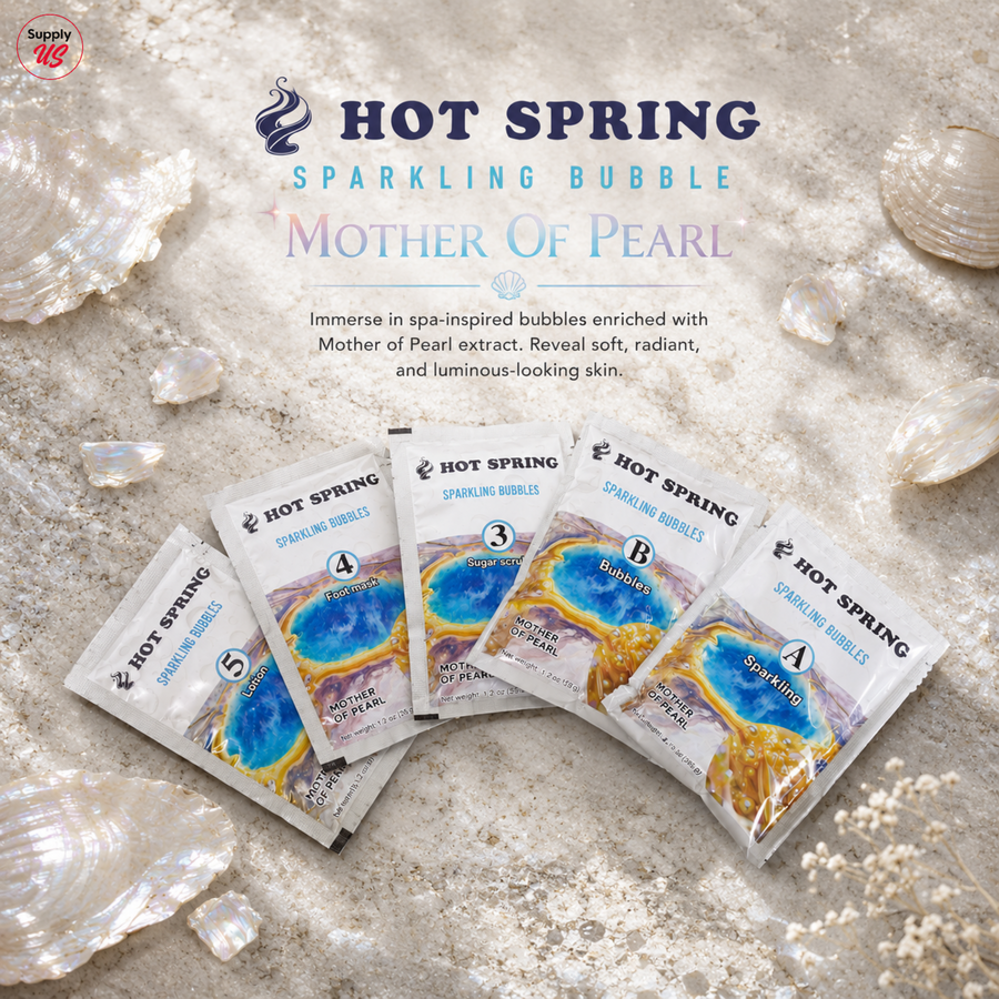 Hot Spring Sparkling Bubbles 5in1 Mother Of Pearl + Free Pedicure Liner