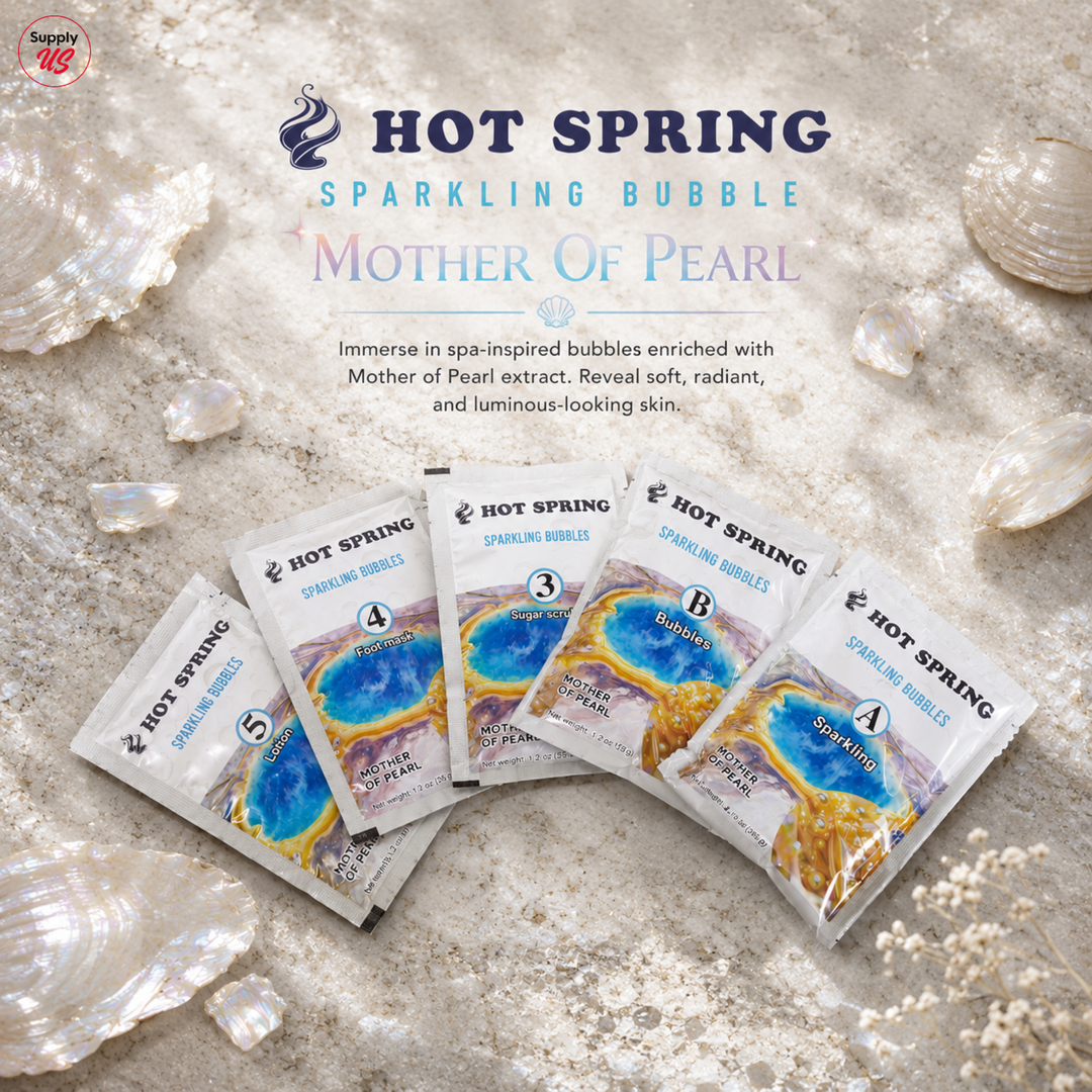 Hot Spring Sparkling Bubbles 5in1 Mother Of Pearl + Free Pedicure Liner