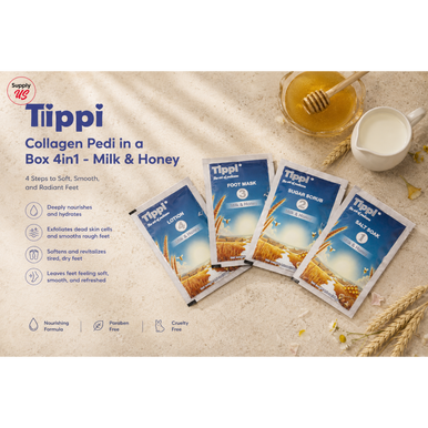 Tippi Collagen Pedi in a Box 4in1 - Milk & Honey