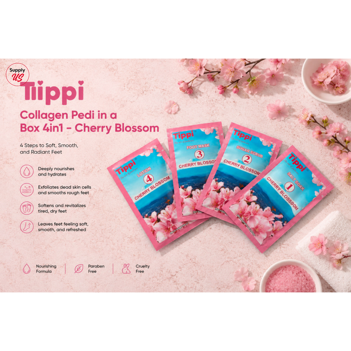 Tippi Collagen Pedi in a Box 4in1 - Cherry Blossom