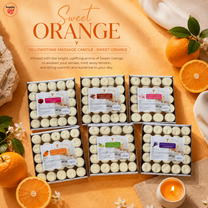 Yellowstone Massage Candle - Sweet Orange - BUY 2 FREE 1