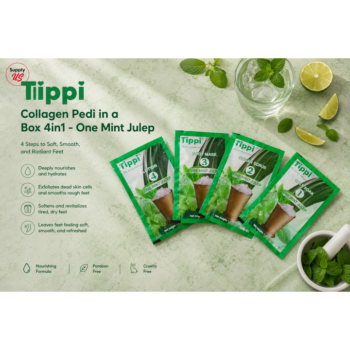 Tippi Collagen Pedi in a Box 4in1 - One Mint Julep