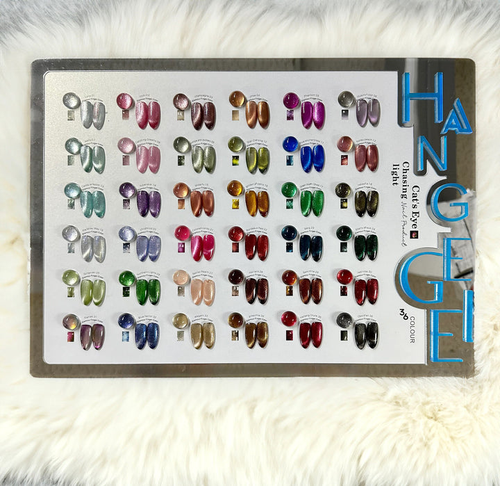 HANG Gel Cateye Chasing Light 36 Colors 18ml + Free Display