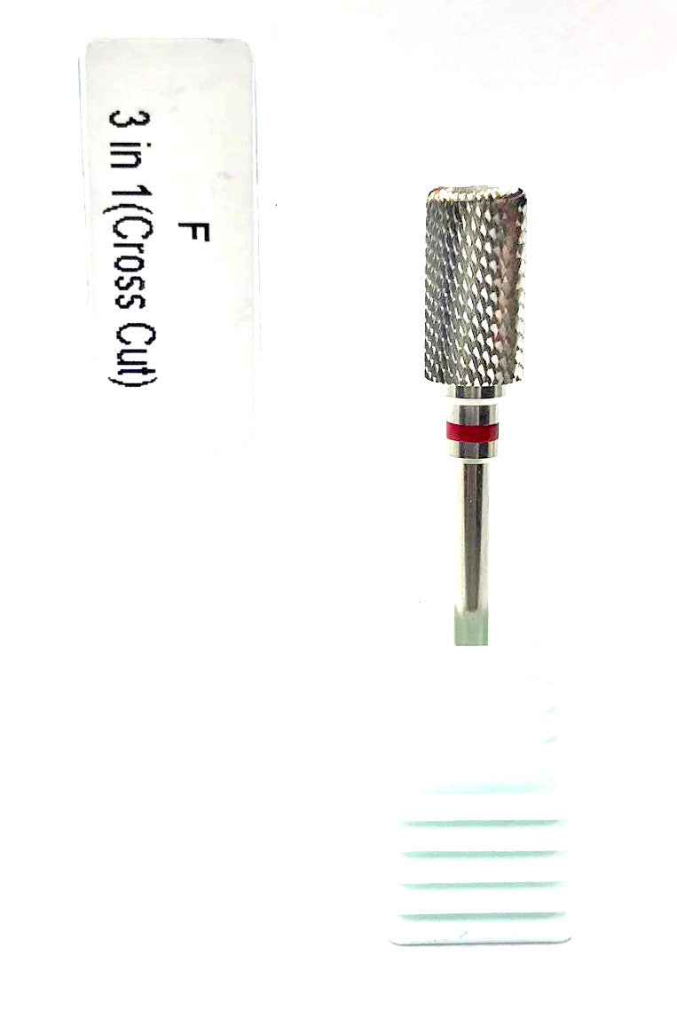 3/32 3in1 Carbide Bit Cross Cut - Fine - Silver