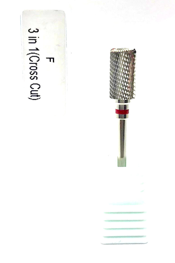 3/32 3in1 Carbide Bit Cross Cut - Fine - Silver