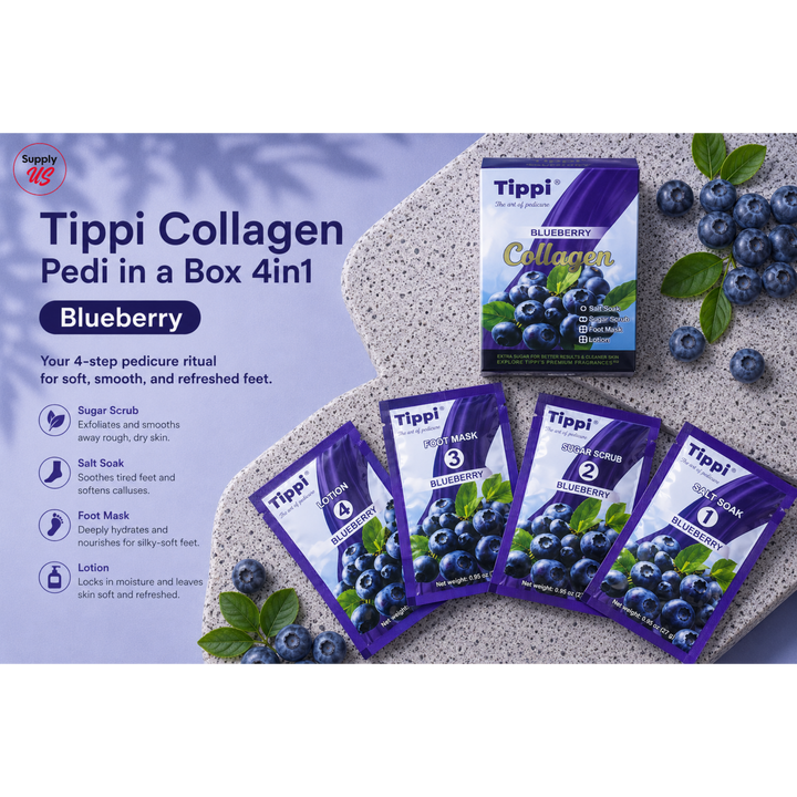 Tippi Collagen Pedi in a Box 4in1 - Blueberry