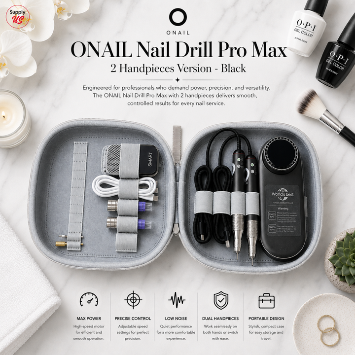 ONAIL Nail Drill Pro Max 2 Handpieces Version - White/Black/Purple