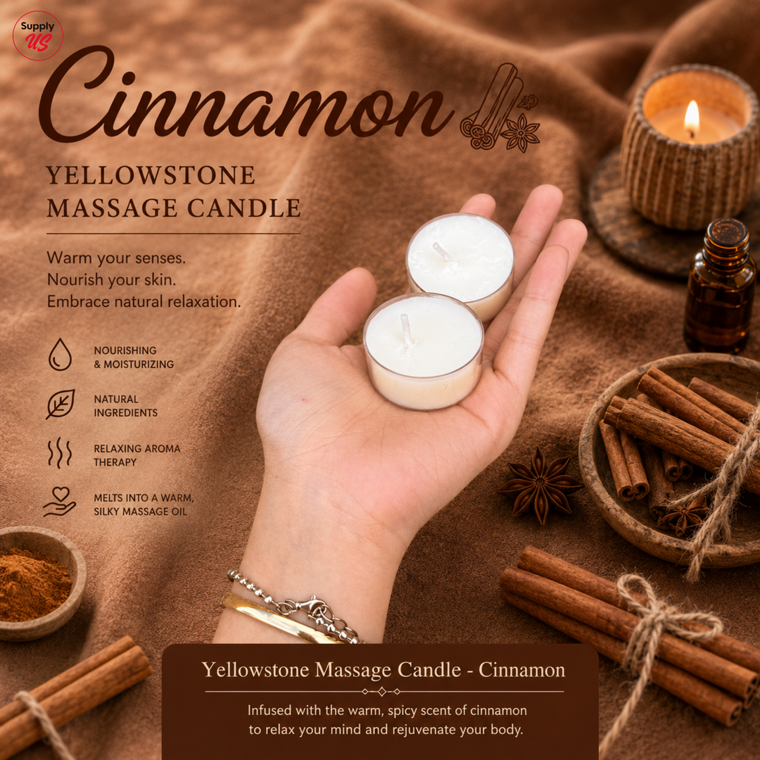 Yellowstone Massage Candle - Cinnamon - BUY 2 FREE 1