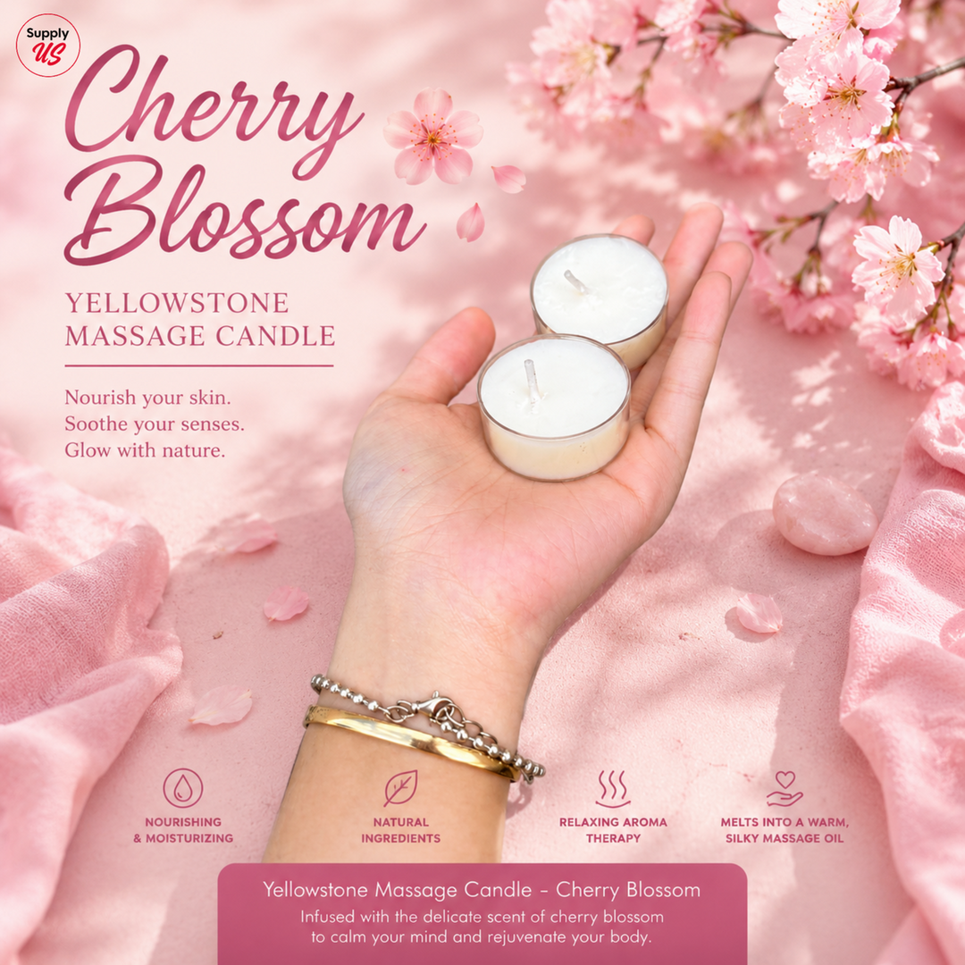 Yellowstone Massage Candle - Cherry Blossom - BUY 2 FREE 1