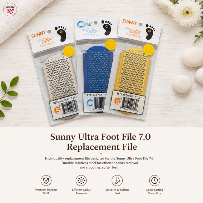 Sunny Ultra Foot File 7.0 Replacement File - Silve/Gold Main Image