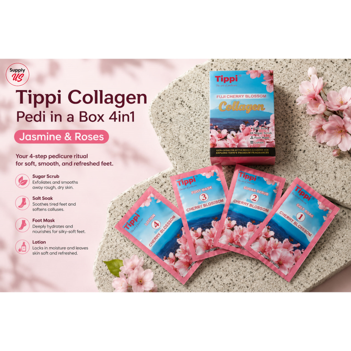 Tippi Collagen Pedi in a Box 4in1 - Cherry Blossom