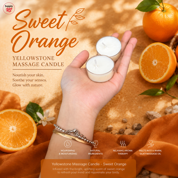 Yellowstone Massage Candle - Sweet Orange - BUY 2 FREE 1