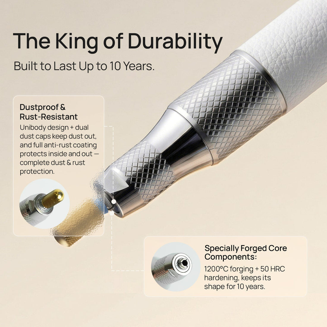 ONAIL Nail Drill Pro Max 2 Handpieces Version - White/Black/Purple