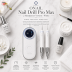 ONAIL Nail Drill Pro Max 2 Handpieces Version - White/Black/Purple