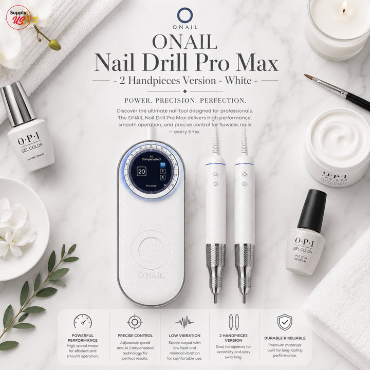 ONAIL Nail Drill Pro Max 2 Handpieces Version - White/Black/Purple