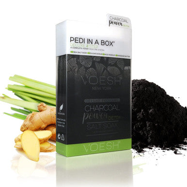 VOESH Pedi in a Box (4 Steps) Charcoal set