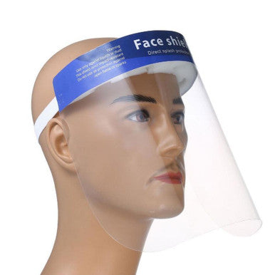 Face Shield With Sponge &amp; Blue Banner