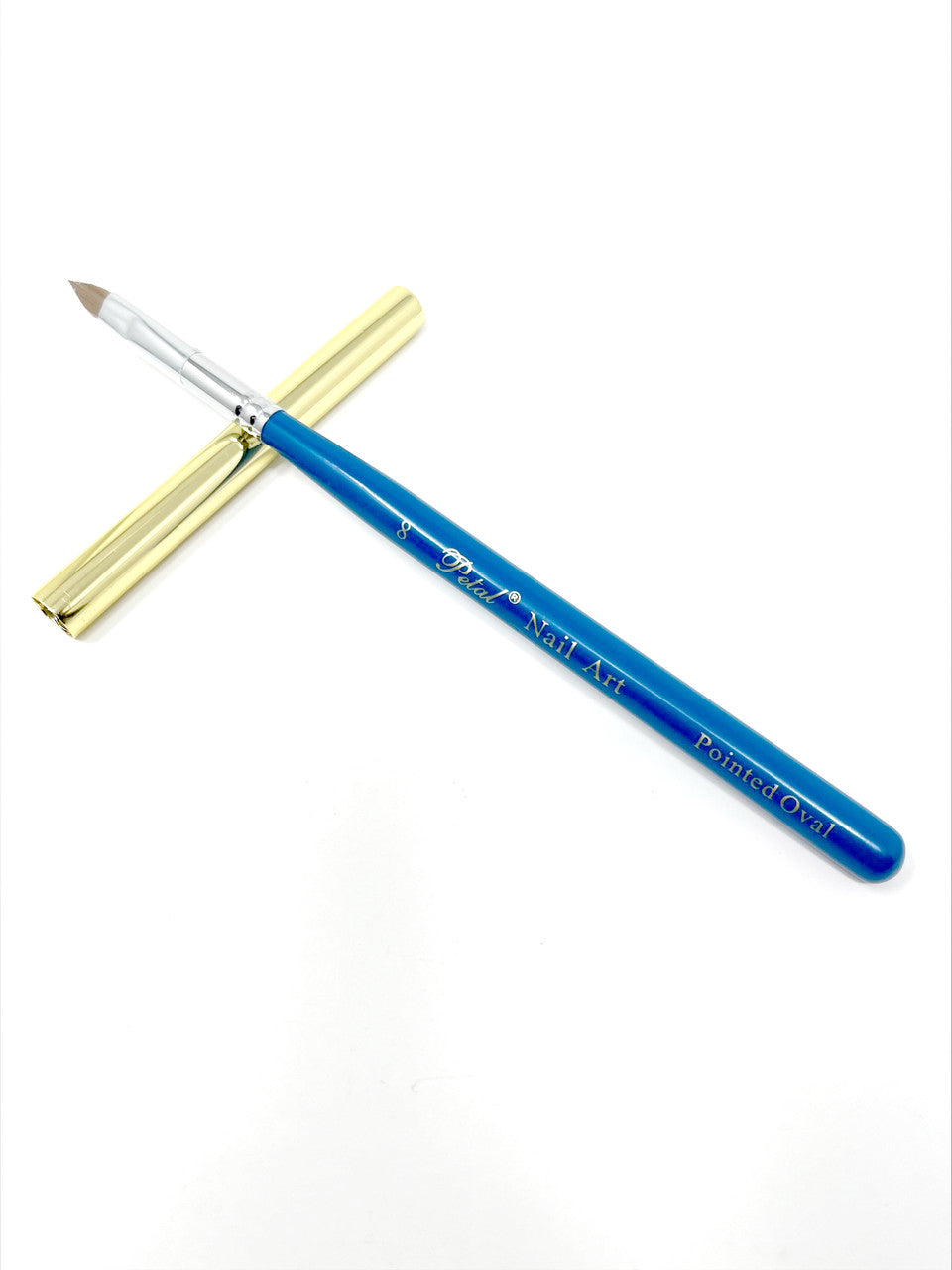 Petal Pointed Oval Nail Art Brush With Cap 