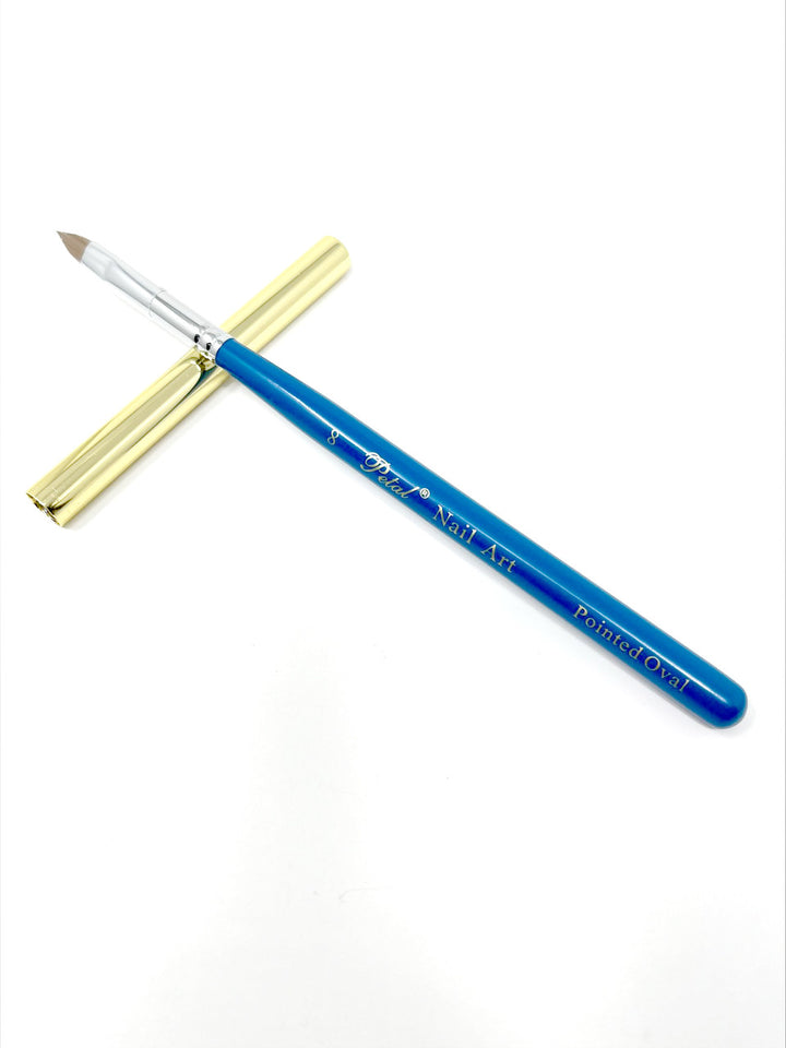 Petal Pointed Oval Nail Art Brush With Cap 